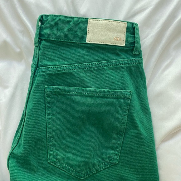 Zara Green Pants (4) - Picture 4 of 4